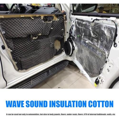 18mm Thick Car Sound Deadening Mat Noise Insulation Sound Proofing Foam Automobile Interior Decoration Parts 20x31in