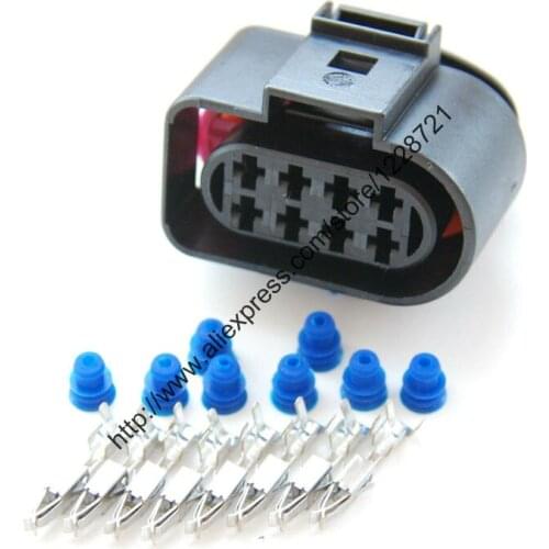 10Sets/lot 8pin 8D0973734 GTI Rear Light Lamp Connector Wiring Plug Socket Automotive Electrical Connector Repair for AUDI VW