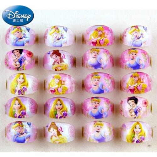 5PCS/Lot Disney princess cartoon children ring accessories girl Children gift birthday party kid Frozen jewelry cosmetic toy