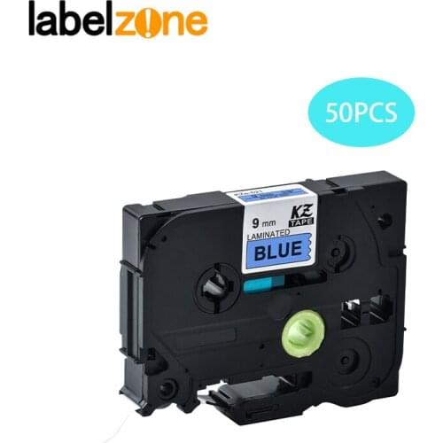 50Packs/lot Tze521 Tze-521 9mm Compatible for Brother P touch label printer Tze PT Labeler tz521 tz521 tz-521 tze521 ribbon