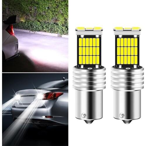 2pcs BA15S P21W 1156 Car LED Reverse Light Bulb for Alfa Romeo 159 147 156 164 166 stelvio Giulietta MiTo Giulia GT