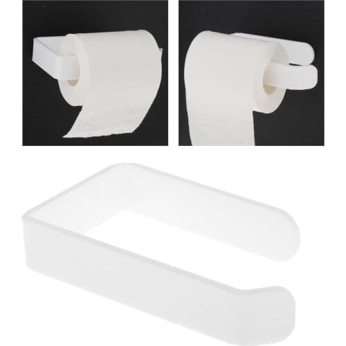 White Toilet Paper Holder, for Bathroom Modern Toilet, Roll Holder Wall Mounted