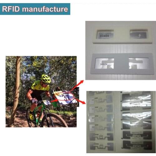 Free sample 50pcs UHF RFID tag sticker Impinj Monza R6 wet inlay adhesive sticker 860-960 MHz long range passive RFID tags label