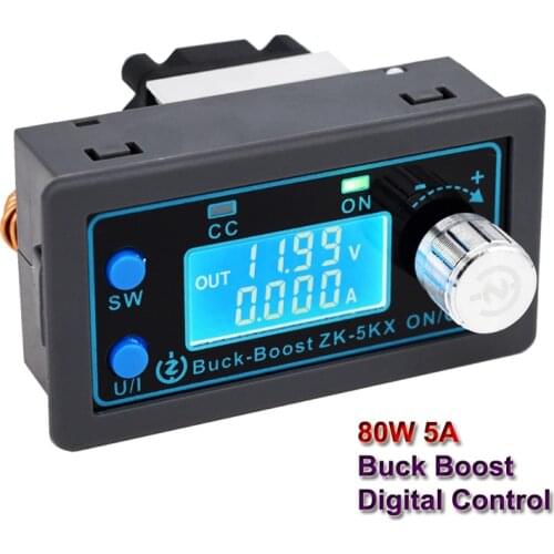 80W 5A Buck Boost Converter Variable DC 0.6-36V CC CV Digital Laboratory Power Supply Adjustable Solar Charging Regulator