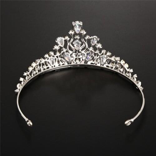 Zircon Bridal Crown Princess Wedding Dress Formal Dress Hair Accessories luxury baroque jewellery