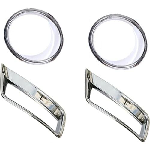 Chrome Front Fog Light Cover Upper Side + Lower Side For BMW X3 F25 2011-2014 Pre-facelift