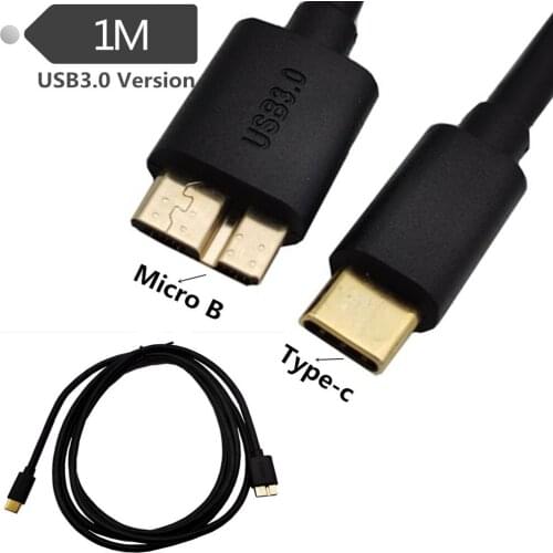 0.5M 1M 1.8M USB 3.1 Type-C to USB 3.0 Micro B Cable Male Connector Fast Data Sync Cord For Macbook External Hard Drive Disk PC