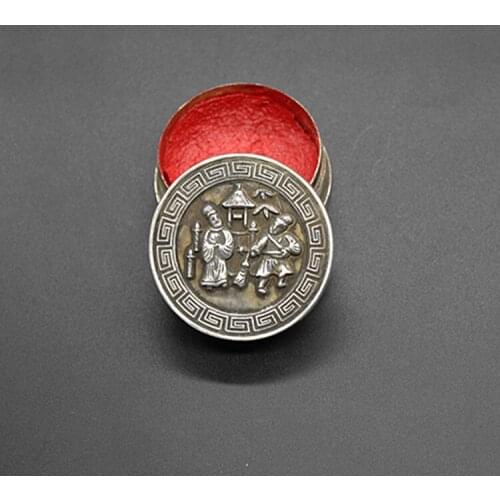 Classic inkpad box, Characters patterns Inkpad box