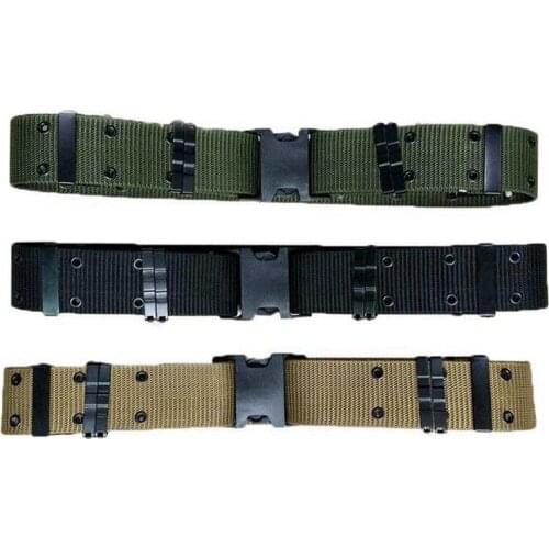 Men Military Belt Tactical Army Hunting Outdoor Waistband Nylon Training Belt Waist Support Waist Support
