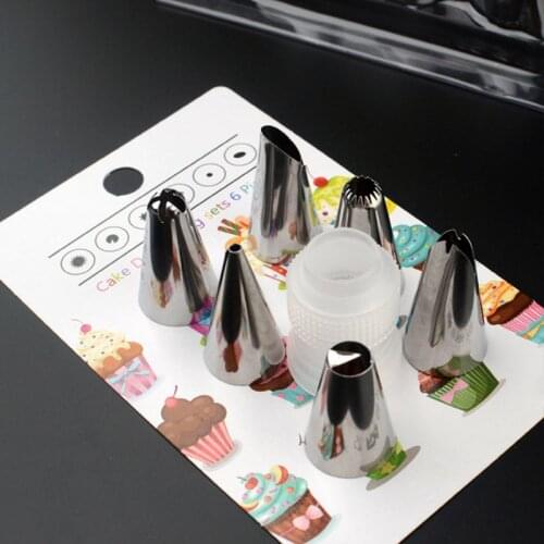 Stainless Steel Food Grade Cake Decoration Tool PP Converter Piping Icing Nozzles Baking Accessories 1 Set Icing Piping tool