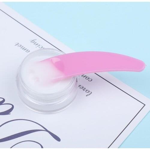 10Pcs Crescent Spoons Disposable Mask Cream Spoon Curve Shape Mini Skincare Tool PP Crescent Cream Spatulas for Mixing