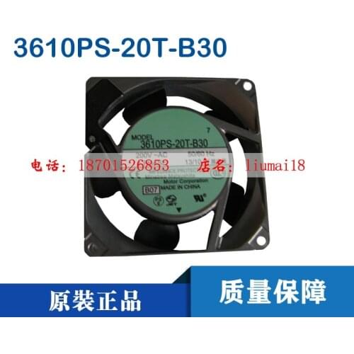 Original 3610PS-20T-B30 200V 13 10W 9cm 92*92*25mm aluminum frame AC cooling fan