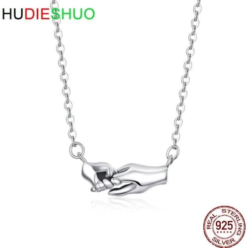 MOM angel wings sterlingsilver necklace pendant female European and American jewelry guardian necklace
