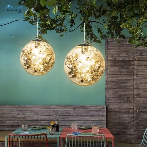 Nordic Glass Firefly Pendant Lights Bedroom Restaurant Modern Bar Staircase Industrial Luster Lamps Hanging Decorative Fixtures