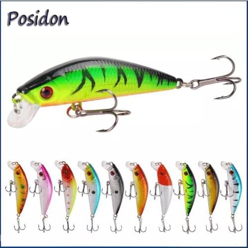 Posidon 7.9g/7cm 3D Eyes Minnow Fishing Lures Plastic Hard Bait Floating Crankbait Wobblers Artificial Swimbait Peche Tackle