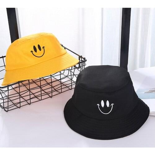 Fisherman Hat Female Tide Spring And Summer All-match Outdoor Sun Hat Small Yellow Hat Sun Protection Embroidered Basin Hat