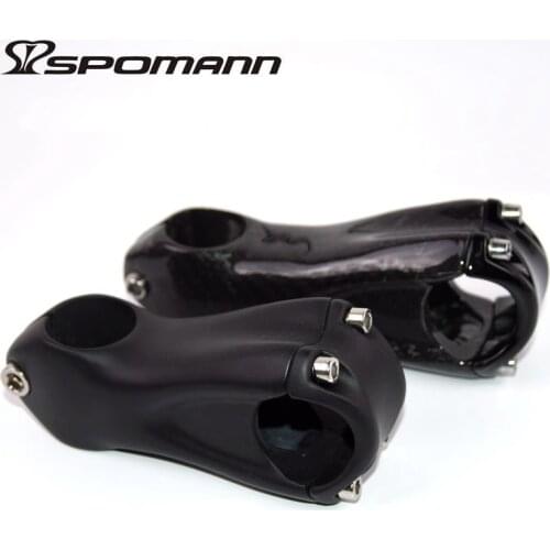 Spomann Free Ship Ultralight Bicycle Stem Full Carbon Fibre Bike Stem MTB Road Stems 31.8mm Bicycles Parts Riser UD 7 Degrees