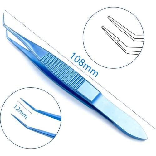 Titanium Ophthalmic Mcpherson Tying Forcep ophthalmic tweezer Pet surgical instruments