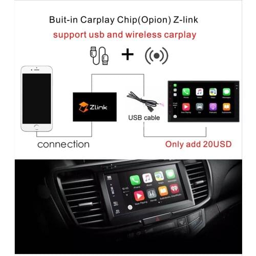 Buit-in Carplay chip for android car navigation gps with smart link Supports iOS Phones