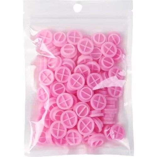 100Pcs Individual Glue-Cup Stand Eyelash Extension Glue Holder Ring Eye Makeup Tools Grafting EyeLashes Quick Blossom Cup