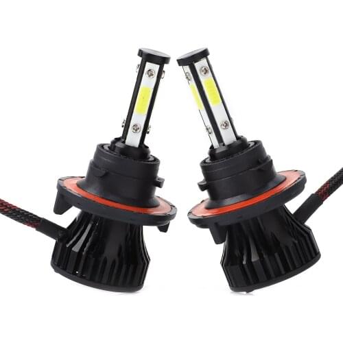 13000LM 4 Sides LED Headlights H13 9008 Hi/Lo Beam 6000K XENON Bulbs White Light