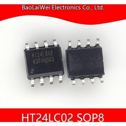 500pcs HT24LC02 SOP8 chip Electronic Components Integrated Circuits CMOS 2K 2-Wire Serial EEPROM