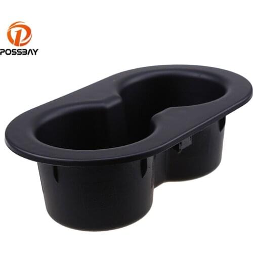 POSSBAY Car Auto Cup Holder Vehicle Seat Cup Cell Phone Pocket Black Interior Organizer for Dodge Ram 1500 2500 3500 2002-2016