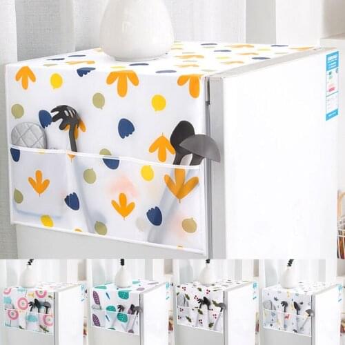 Household Refrigerator Anti-dust Cover Multifunctional Hanging Storage Bag for Washing Machine Top Covers Cloth Home Textile