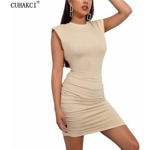 CUHAKCI Sleeveless Summer Dresses