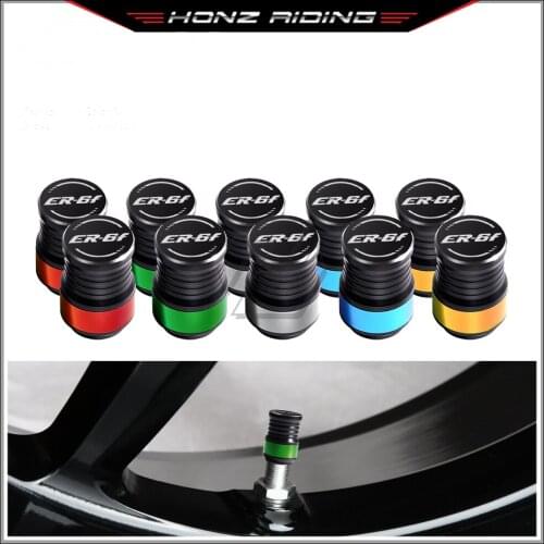 For Kawasaki ER-6F ER6F Rim Motorcycle Accessories Wheel Tire Valve Caps Covers