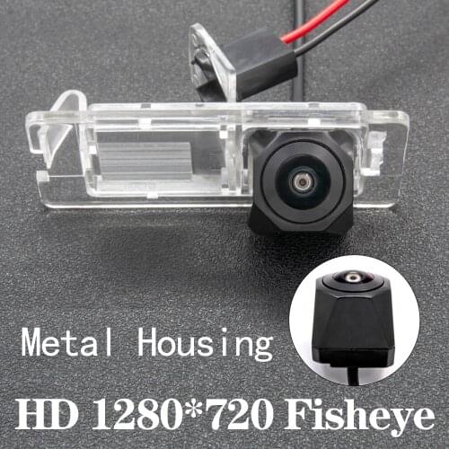 HD 1280*720 Fisheye Metal Housing Car Rear View Camera For Renault Megane Renault Laguna Renault Clio 4 Renault Zoe