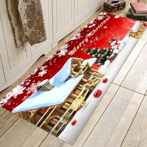 Printed Bedroom Mat Long Hallway Entrance Doormat 3D Pattern Home Floor Decoration Living Room Carpet Bathroom Non-Slip Rugs
