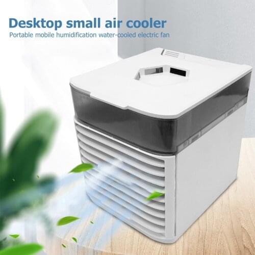 Mini Air Cooling Conditioner USB Rechargeable Fan Summer Outdoor Travel Bladeless Desktop Air Cooling Fan Humidifier Purifier