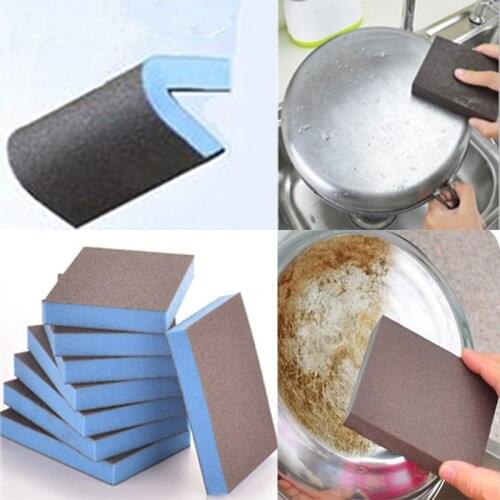 Fashion High quality Nanometer Diamond Sand Sponge Descaling Clean Magic Brush Sponge Kitchen Accessories