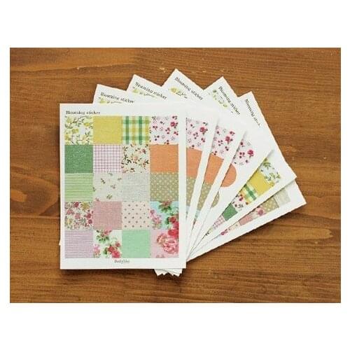 1pack/lot NEW 6pcs pack flowers Blooming Sticker cute DIY Note sticker Decoration label Multifunction Sign post