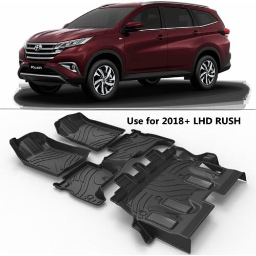 Use for 2018+ TOYOTA RUSH custom car All-Weather TPO car Floor Mat Fit For 2018+ TOYOTA RUSH custom waterproof pad floor mats