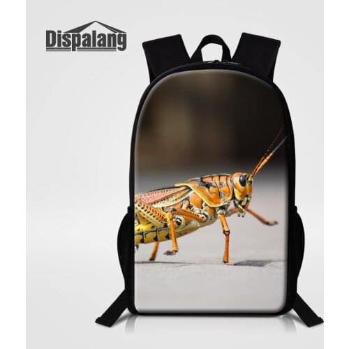 Insect Snail Butterfly Shark Animals School Bags For Boys Childrens Travel Shoulder Bag Child Backpack 16 Inch Bagpack For Girl
