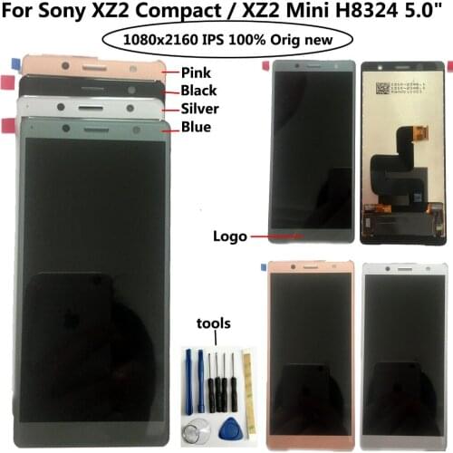 Shyueda IPS 100% Orig New AAA+ For Sony XZ2 Compact / XZ2 Mini H8324 5.0" LCD Display Touch Screen Digitizer with tools