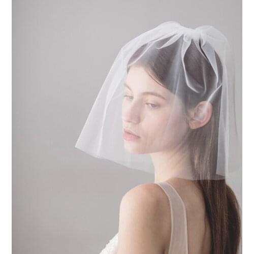 SLBRIDAL Two-Layer Wedding Veils With Combs Ivory Bridal Veils Wedding Wear Accessories For Bride Mariage Women