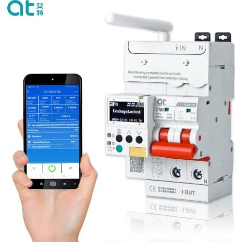 RS-485 Tuya WIFI Circuit Breaker PC control Timer Remote Control Wireless Intelligent Automatic Reclosing Smart Switch RCBO/RCCB