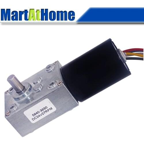 High Torque 5840-3650 BLDC Geared Motor 12V 24V 70KG.CM Reversible Signal Feedback Shaft 8mm Support PWM for Curtain Machine