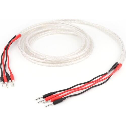 Yter Audiophile Hiend hifi Audio Banana Plug AMP Speaker Cable wire 3mm2 Banana Speaker Cable Wire