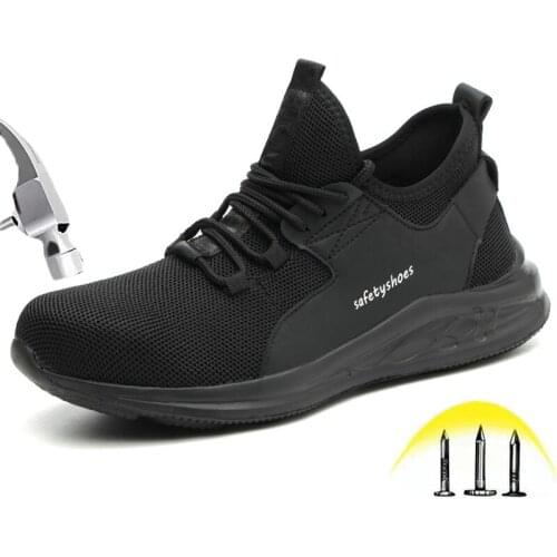Safety Shoes with Steel toe cap Men Women Anti-smashing Anti-piercing Light Breathable Insulation Safety Shoes Plus size 36-48