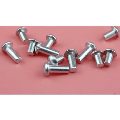 100PCS M3 Round aluminum rivet Half round head rivets Semi-round head Solid rivets screws