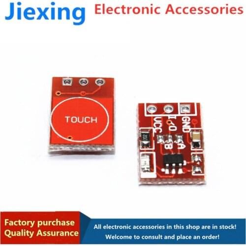 5pcsTTP223 touch sensor touch button module self-locking inching capacitive switch single-way transformation