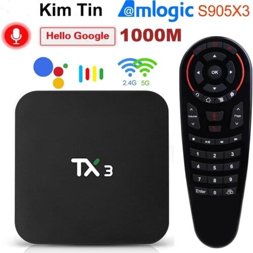Amlogic S905X3 Smart Android 9.0 TV Box 4GB RAM 32GB 64GB ROM 2.4G 5G WiFi Bluetooth 1000M LAN USB 3.0 4K HD 2G 16G Set top Box
