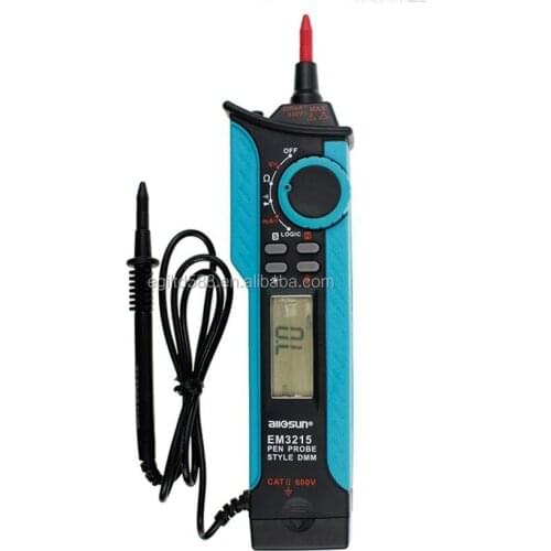 DC/AC 600V 200mA 20M ohm Voltage Current Tester EM3215 Pen Probe Style Digital Multimeter