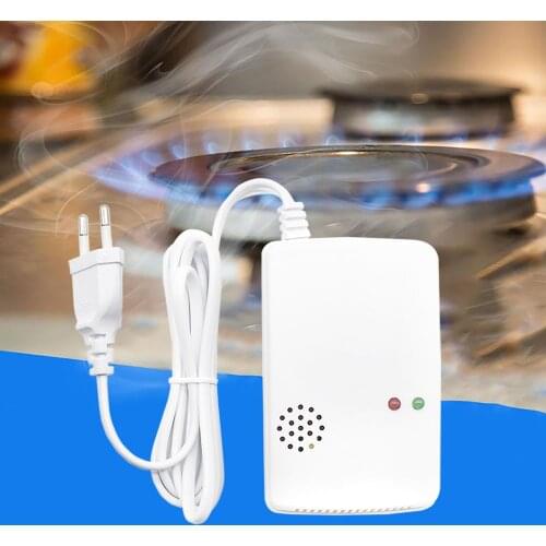 LPG gas detector alarm digital LED display natural leakage combustible gas alarm, used in home alarm system