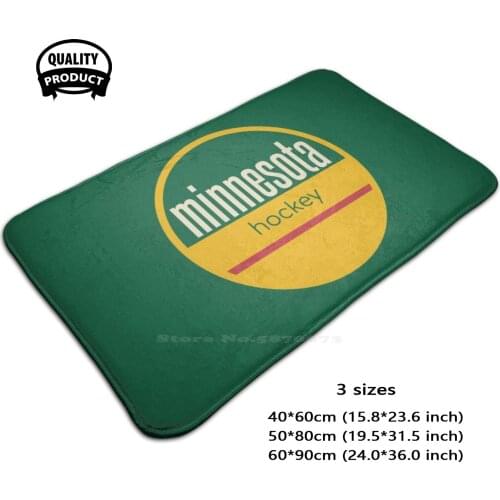 Minnesota Hockey Door Mat Foot Pad Home Rug Midwest Minneapolis Ice Hockey Lnh Wild Hockey Wild Minneapolis Wild Wild Minnesota