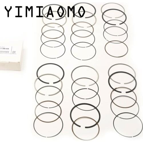 6x Piston Rings Set Φ85mm 11257559434 For BMW E87 E90 E92 E93 F11 E64 E63 E66 F02 E84 E83 F25 E85 N52B30/N53B30 3.0L 11257547838